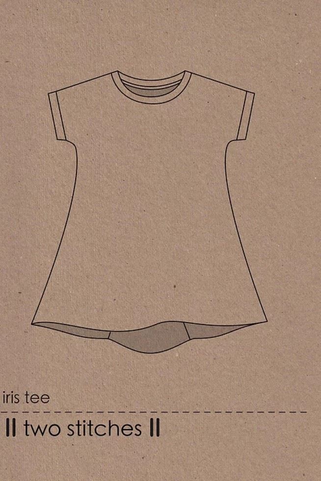Two Stitches Sewing Pattern Iris Tee