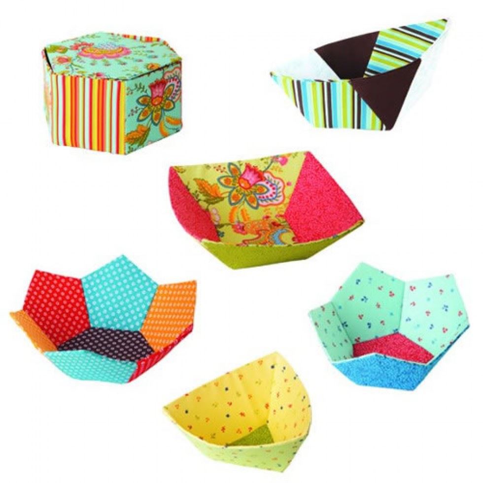 Paper Pieces EPP Quilting Pattern Bowls
 