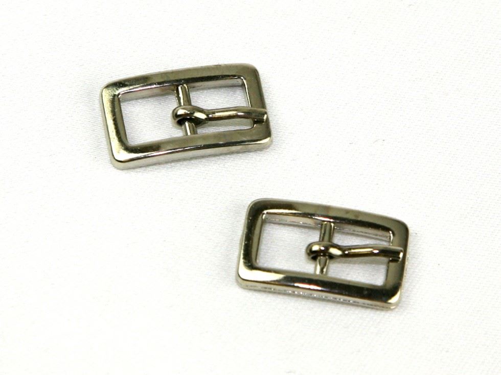 Rectangle Metal Buckle Silver