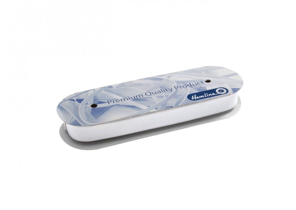 Hemline White Fitright Belting Elastic