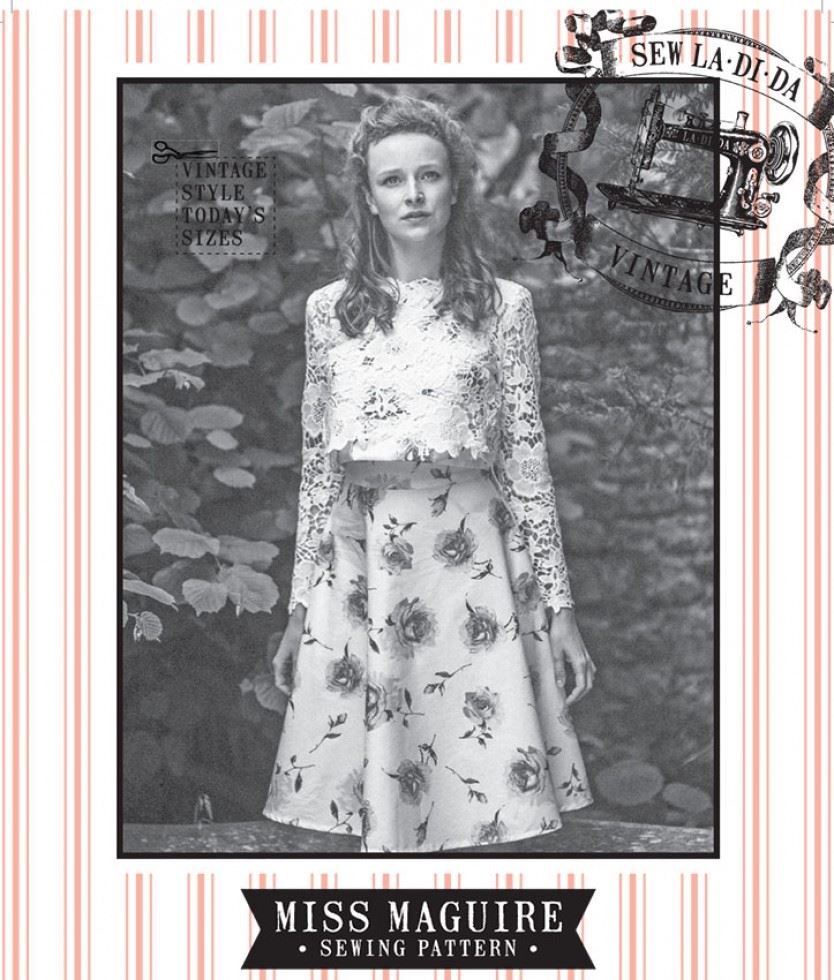 Sew La Di Da Vintage Paper Sewing Pattern Miss Maguire Jacket, Top & Skirt
 