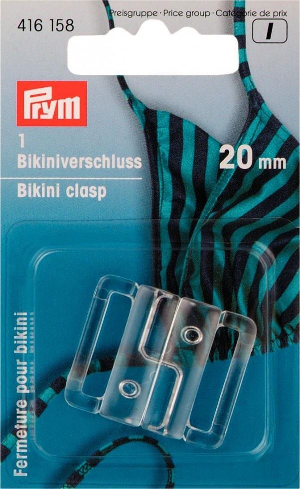 Prym Bikini Clasp Buckles Clear
 