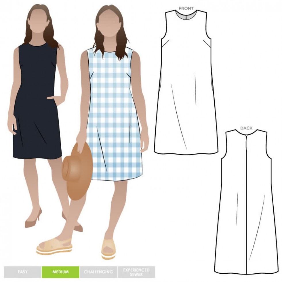 Style Arc Paper Sewing Pattern June Sheath Dress