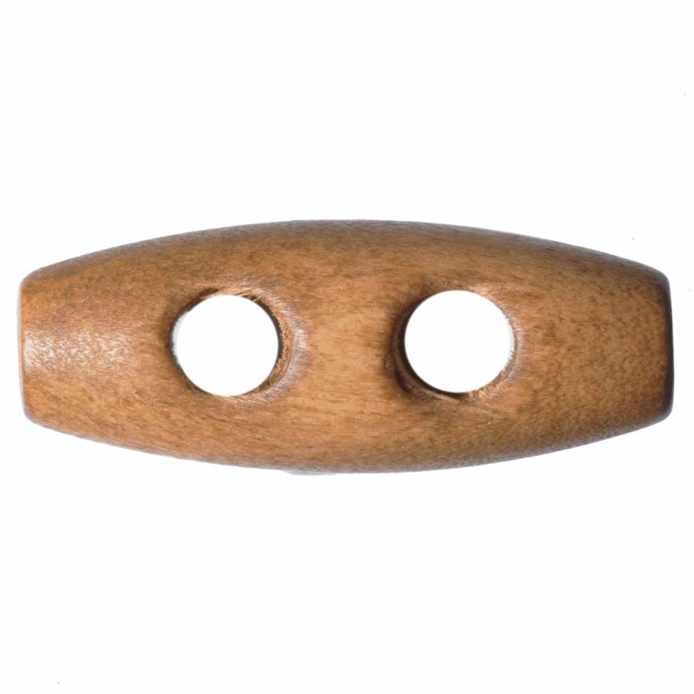 Hemline Light Natural Wood Toggles