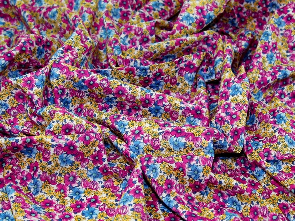 Purple Deadstock Sea Island Cotton Voile Fabric