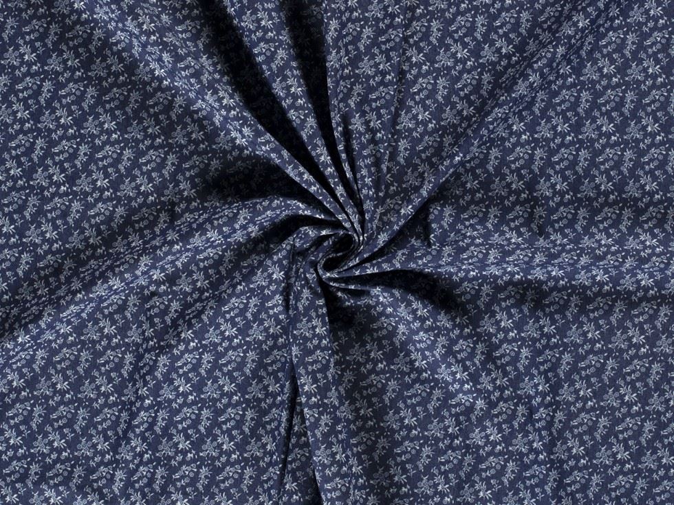 Stretch Woven Denim Fabric Navy
 