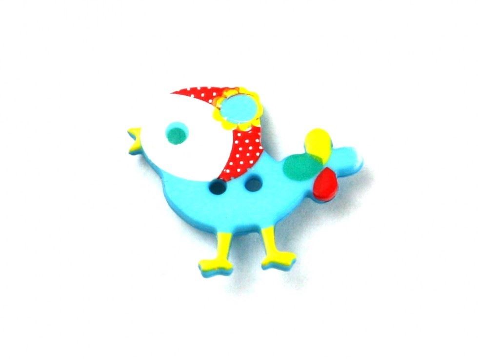 Dill Turquoise Bird Buttons (Value Pack)