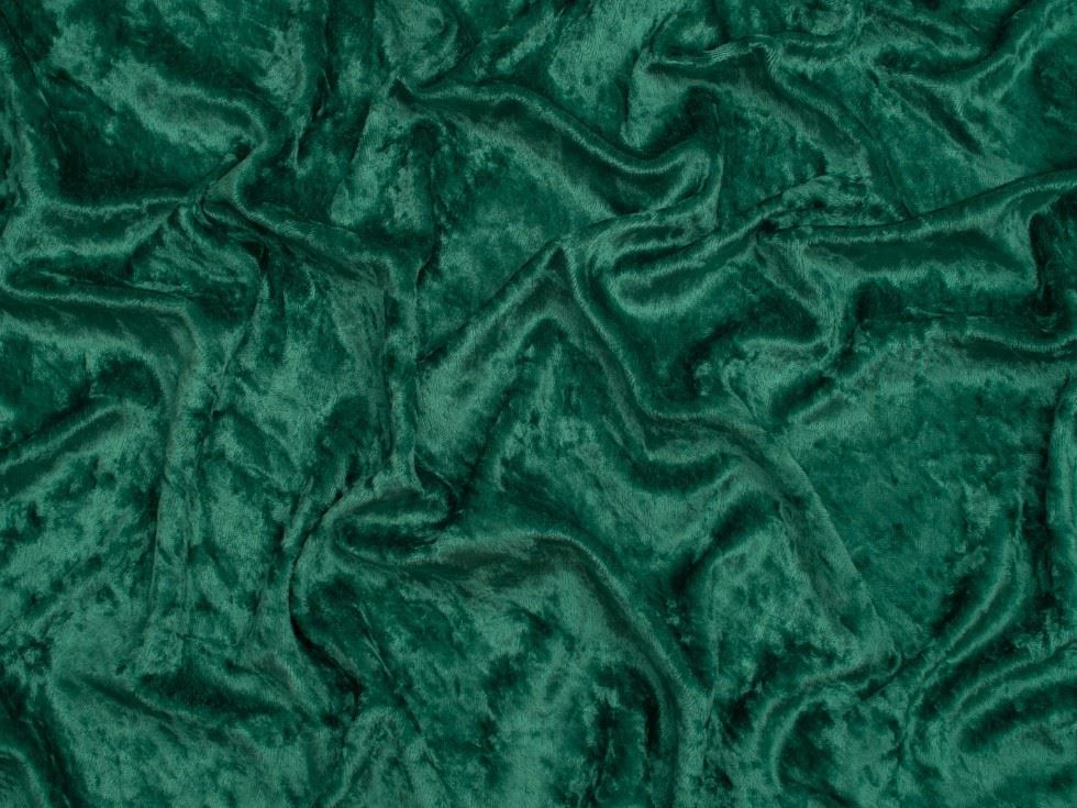 Minerva Core Range Emerald Crush Velvet Stretch Knit Fabric