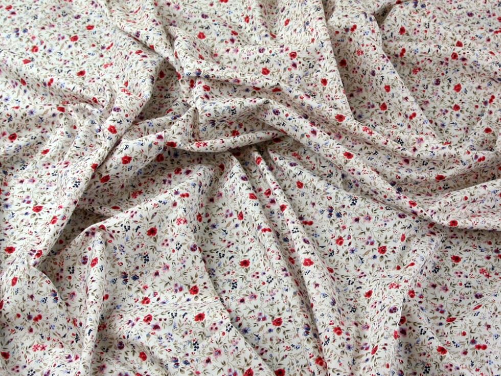 Red Cotton Lawn Fabric