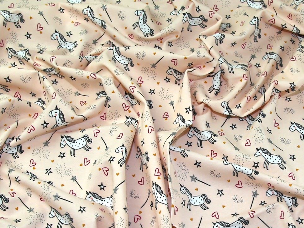John Louden Peach Lurex Loop Back French Terry Stretch Knit Fabric