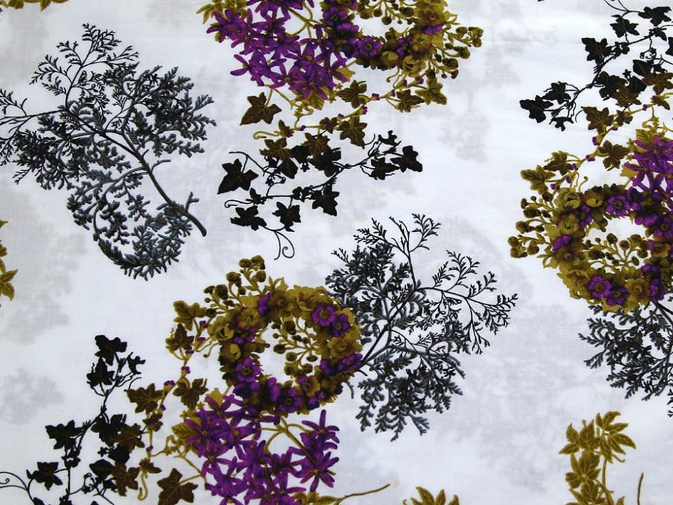 Purple Deadstock Cotton Poplin Fabric