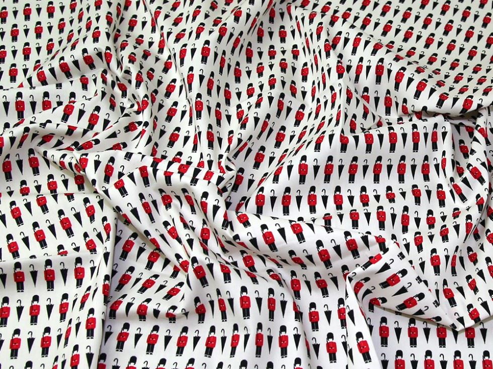 John Louden Ivory 100% Cotton Poplin Fabric