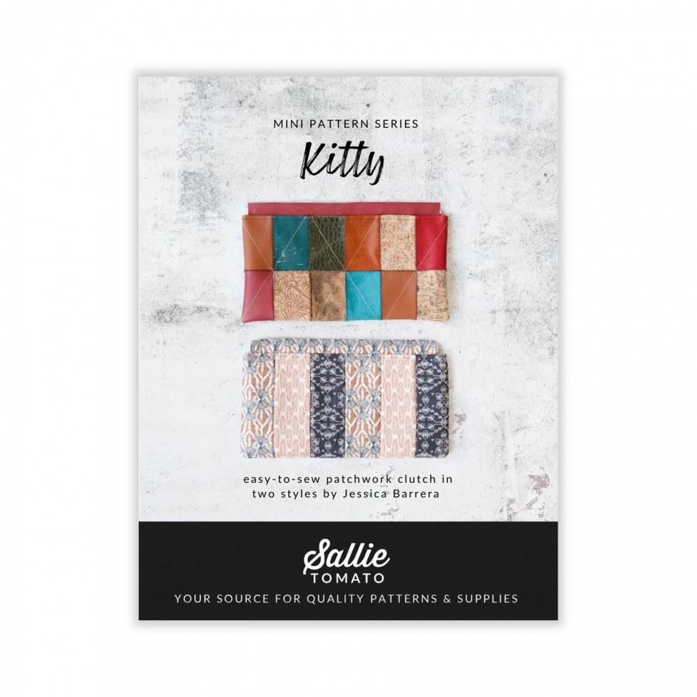 Sallie Tomato Sewing Pattern Kitty Clutch Bag