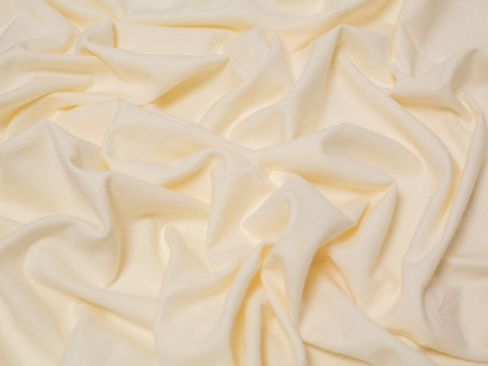 Minerva Core Range Light Cotton Flannel Fabric Cream
 
