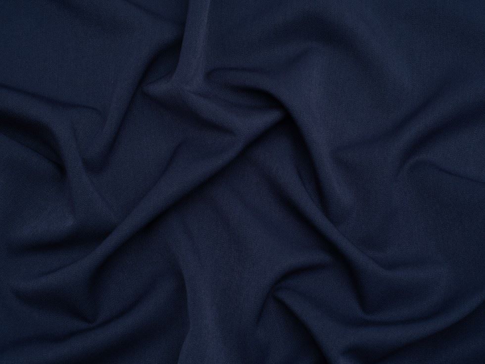 Minerva Core Range Wool Touch Stretch Woven Suiting Fabric Warm Jeans Blue