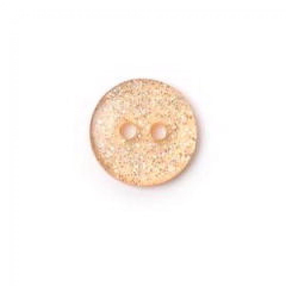 Crendon Round Glitter Buttons (Value Pack) Brown