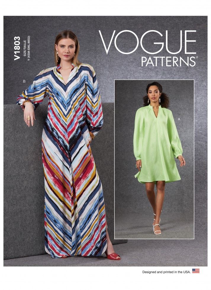 Vogue Paper Sewing Pattern 1803