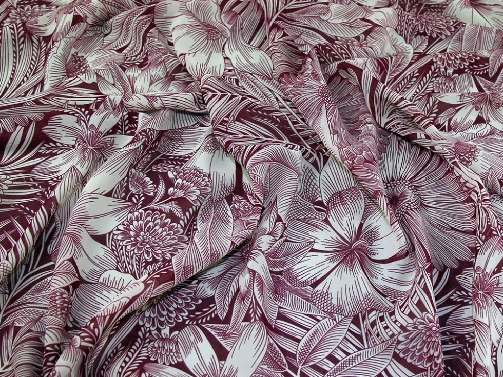 John Kaldor Wine Ice Sheer Chiffon Fabric