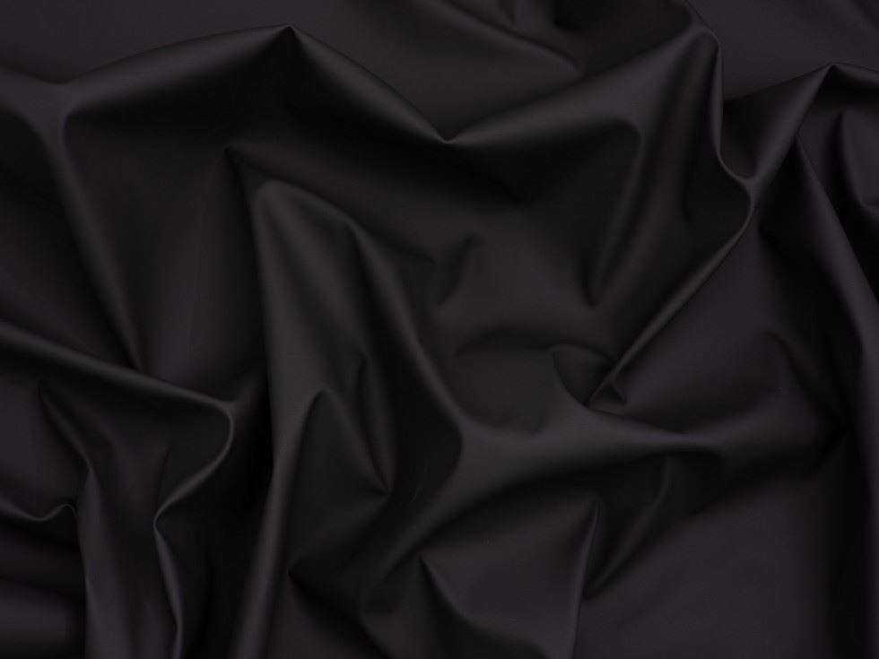 Minerva Core Range Waterproof Rubber PVC Vinyl Fabric Black
 