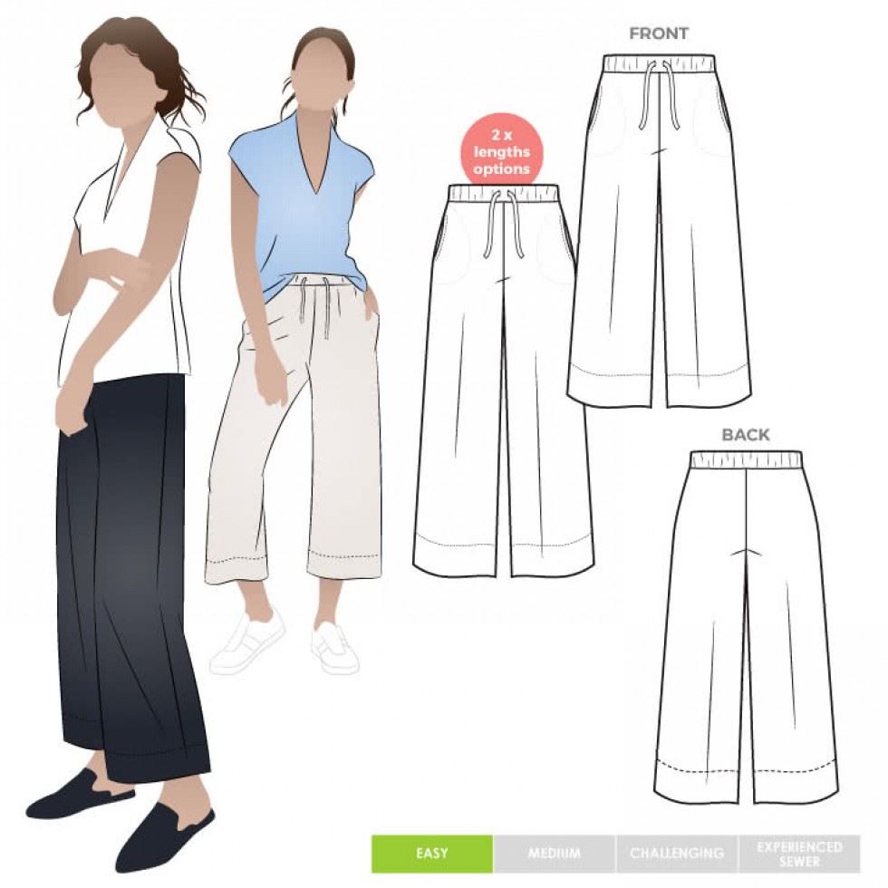 Style Arc Sewing Pattern Como Pant