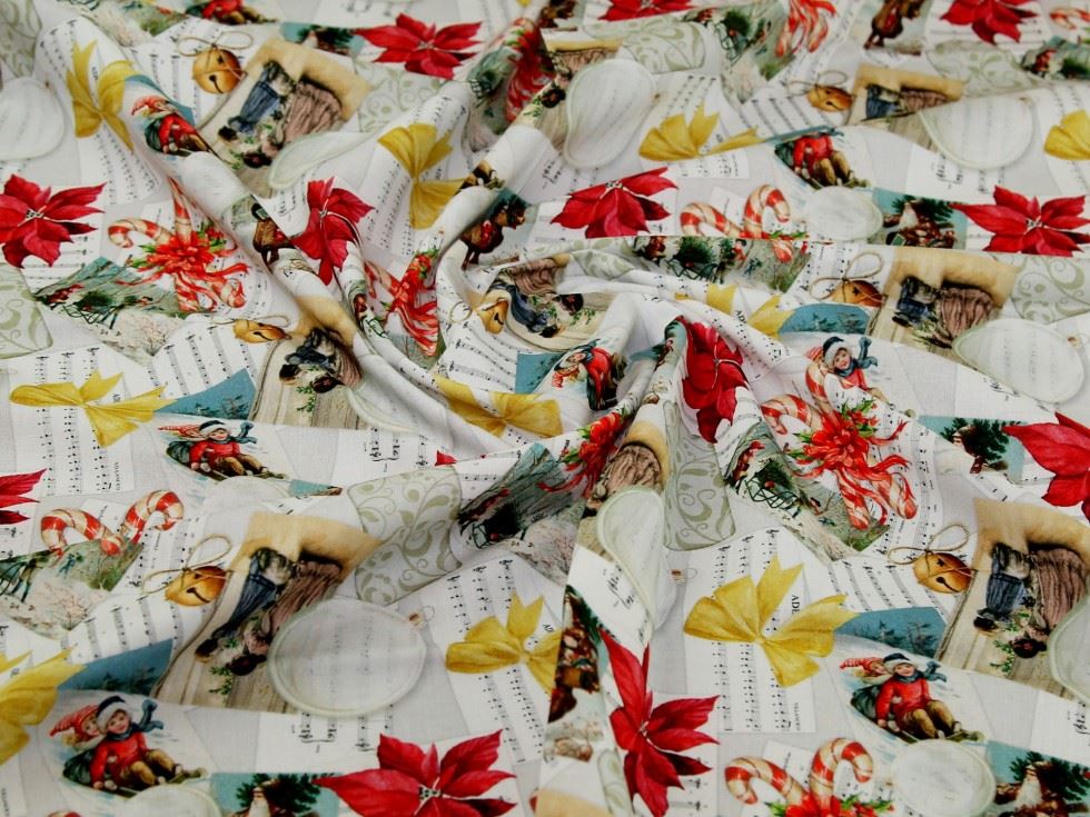 Multicoloured Deadstock 100% Cotton Fabric