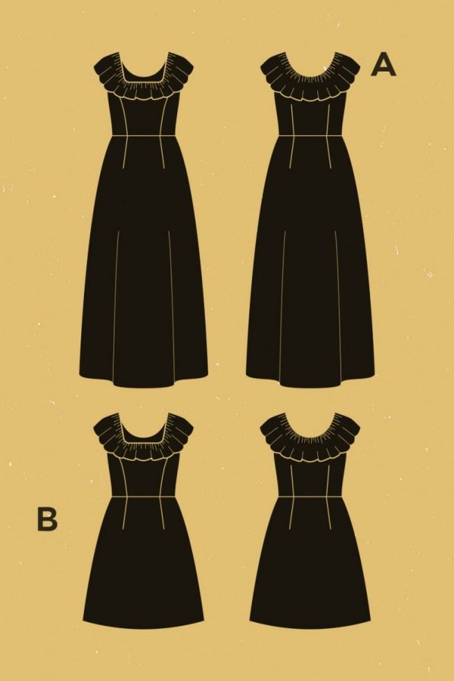 Deer and Doe Paper Sewing Pattern Coquelicot Dress
 