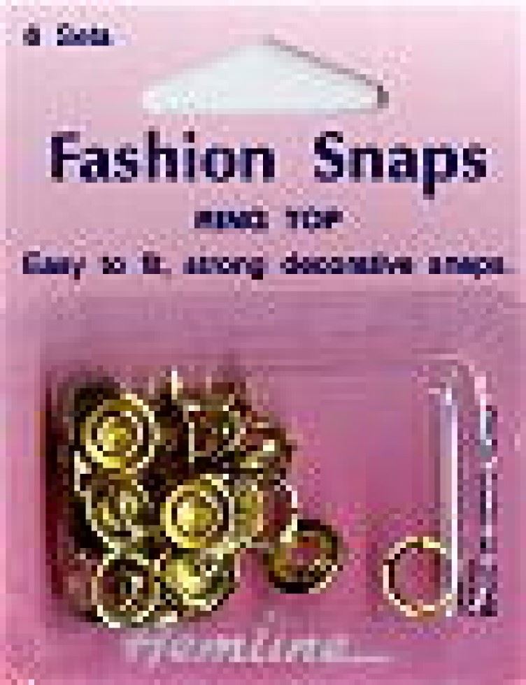 Hemline Gold Ring Snaps Press Fasteners Kit
