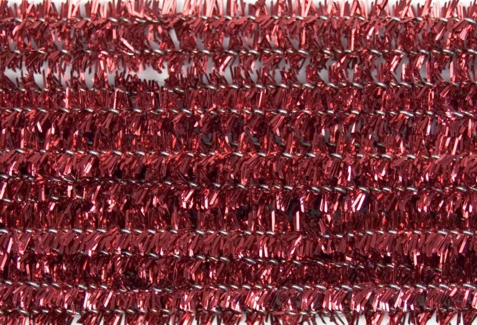Craft Factory Metallic Chenille Pipe Cleaners Red
 