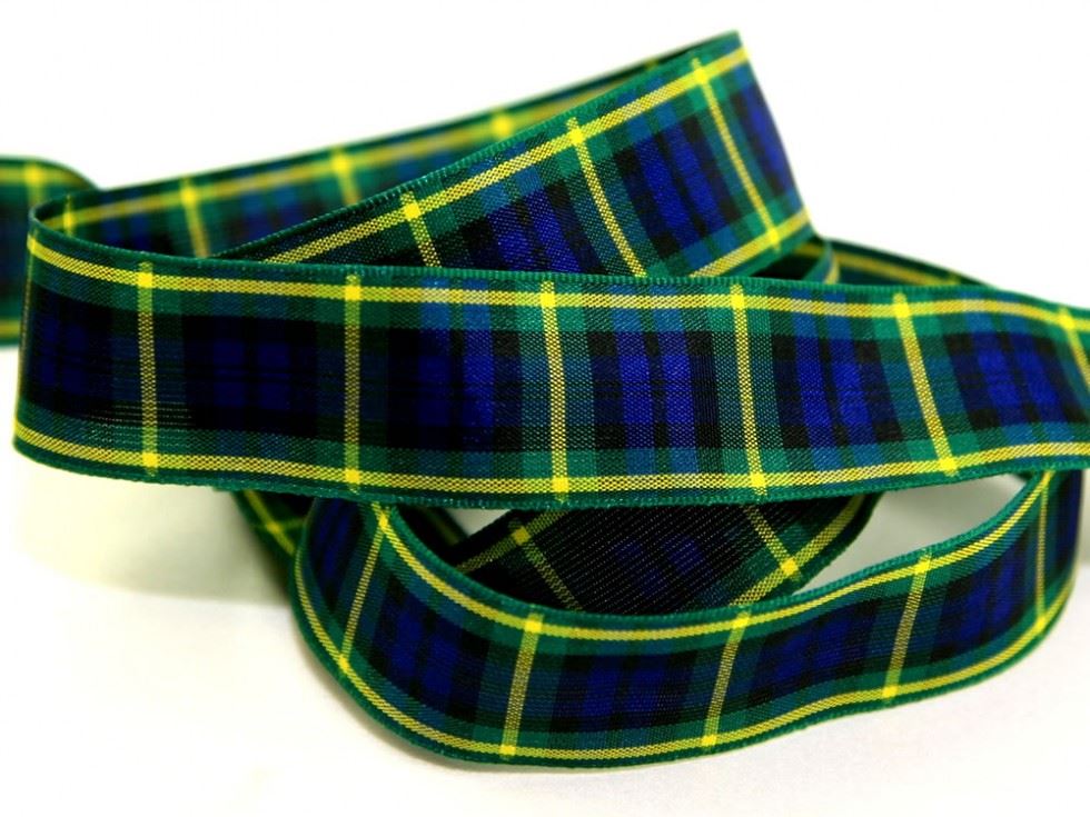 Berisfords Woven Tartan Ribbon (Value Roll) 13 Gordon
 