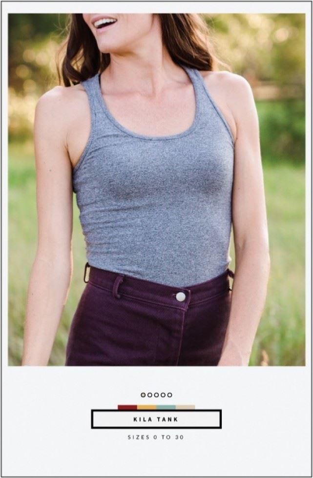 Allie Olson Paper Sewing Pattern Kila Tank