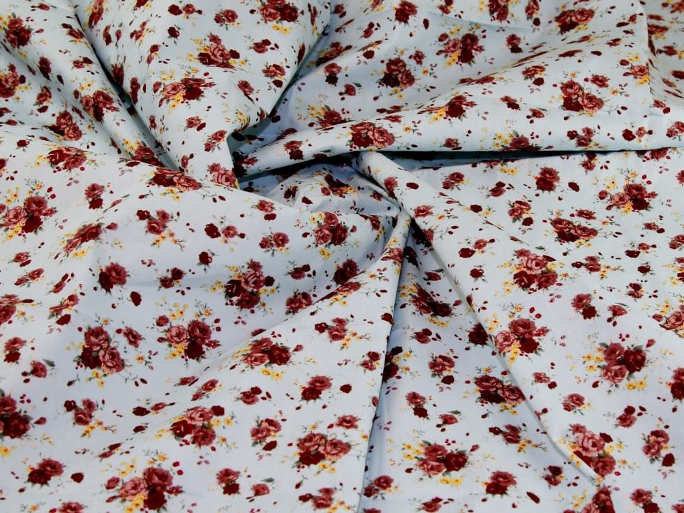 Deadstock 100% Cotton Poplin Fabric Sky