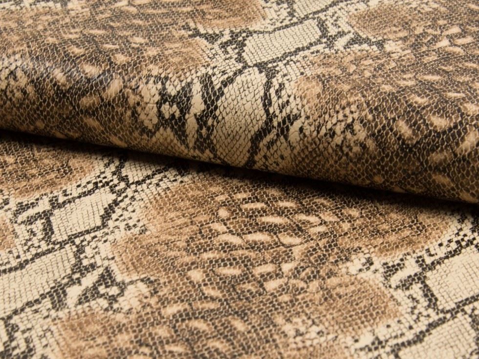 Deadstock Faux Leather Fabric Beige
 