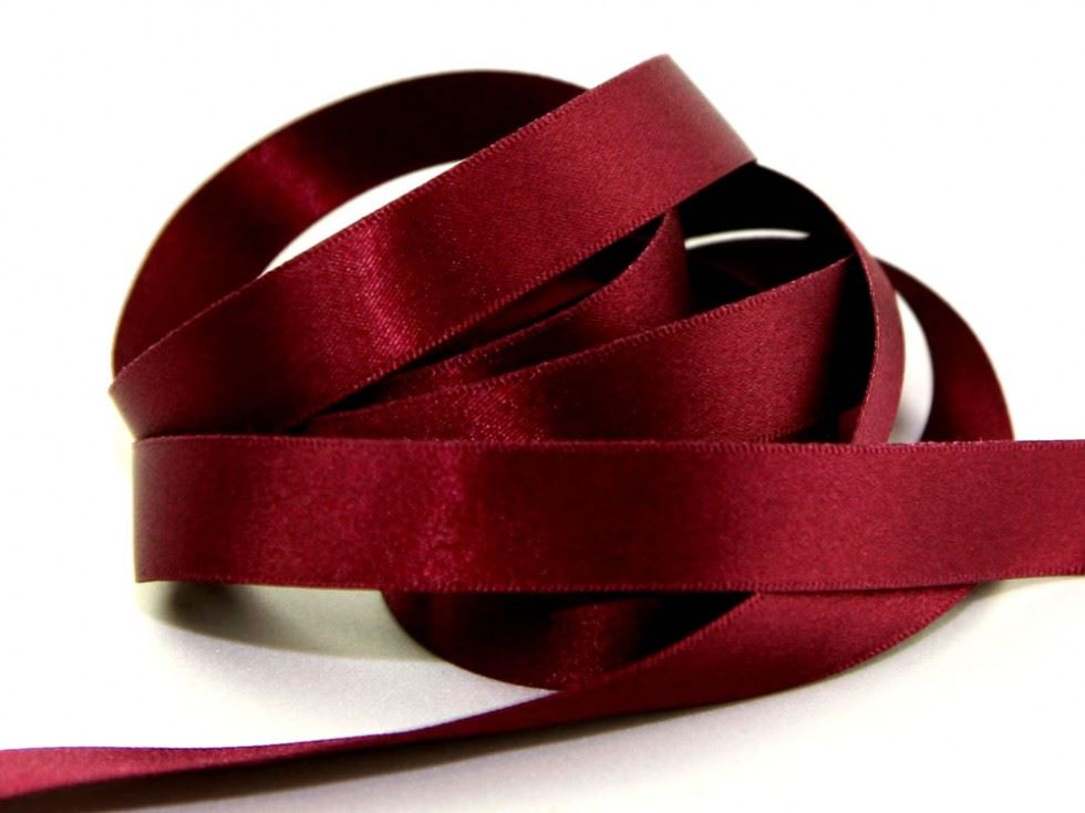 Berisfords 17 Wine Double Faced Satin Ribbon