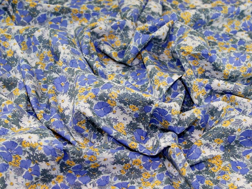 Deadstock Sea Island Cotton Voile Fabric Sky
 