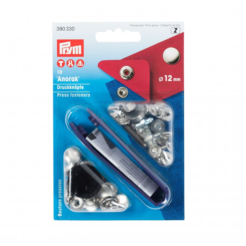 Prym Druckknöpfe Anorak Silber