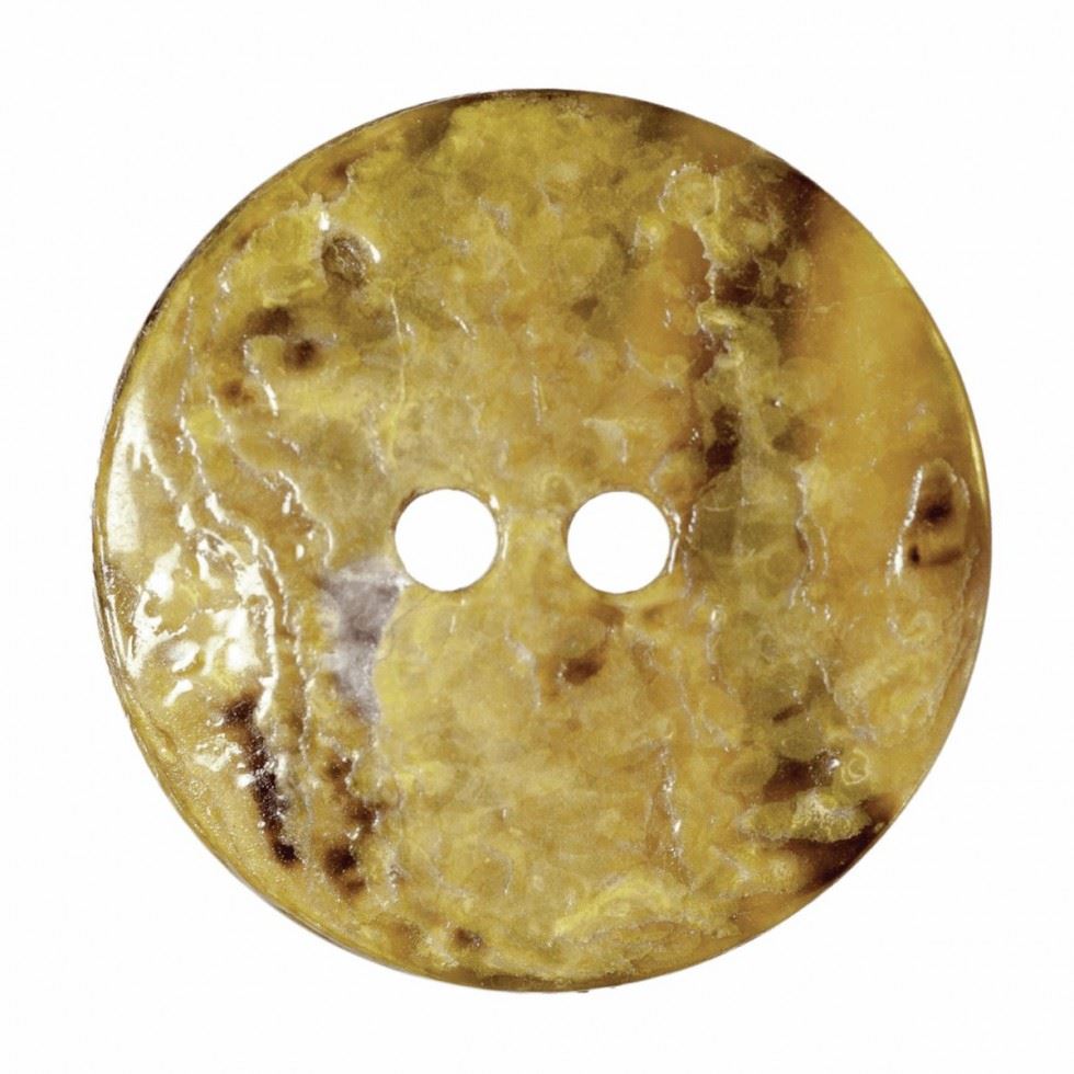 Hemline Yellow Round Shell Buttons