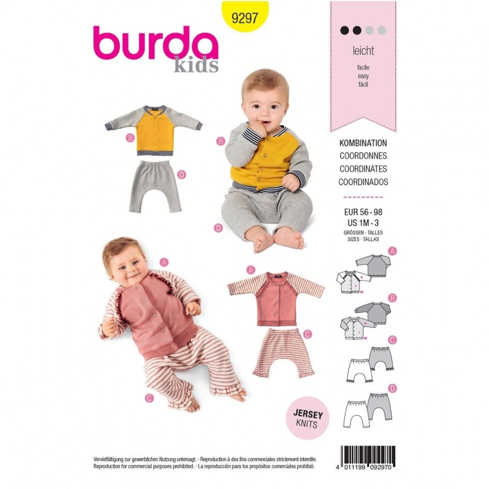Burda Paper Sewing Pattern 9297
 