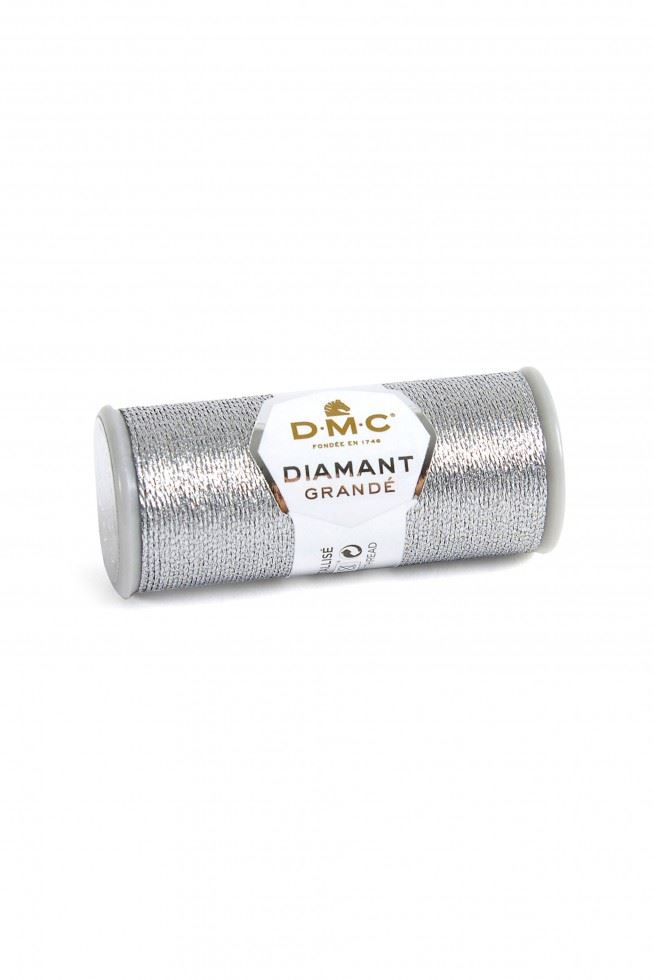 Dmc G415 Silver Diamant Grande Metallic Embroidery Thread
