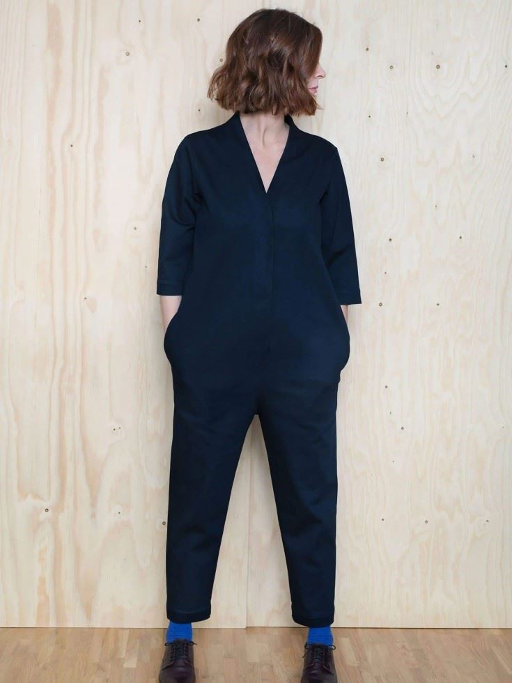 The Assembly Line Paper Sewing Pattern V Neck Jumpsuit