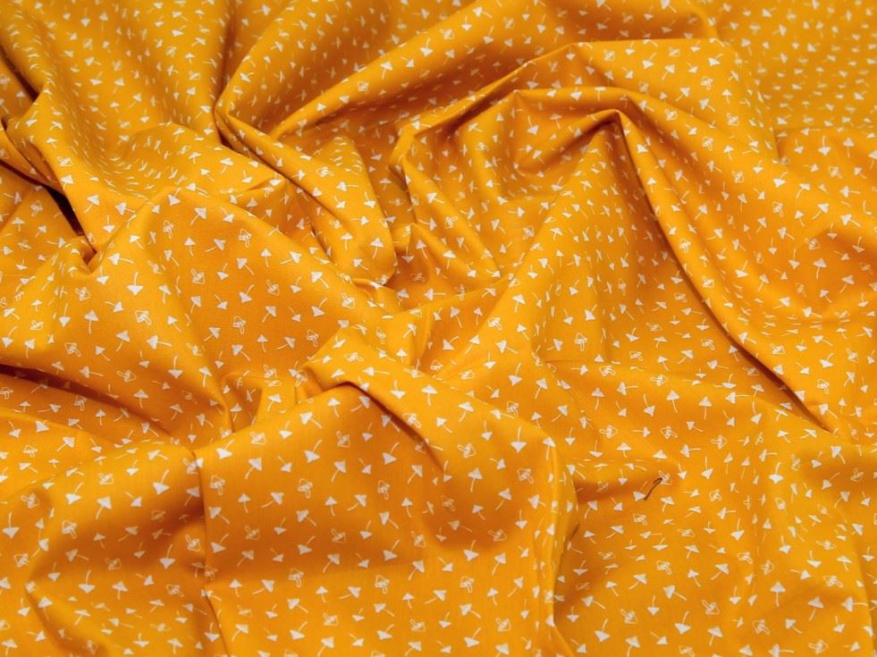 Mustard Deadstock 100% Cotton Poplin Fabric
