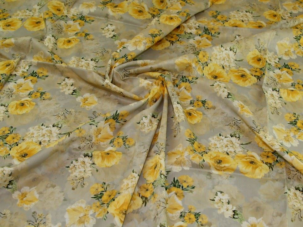 John Louden Yellow Cotton Lawn Fabric