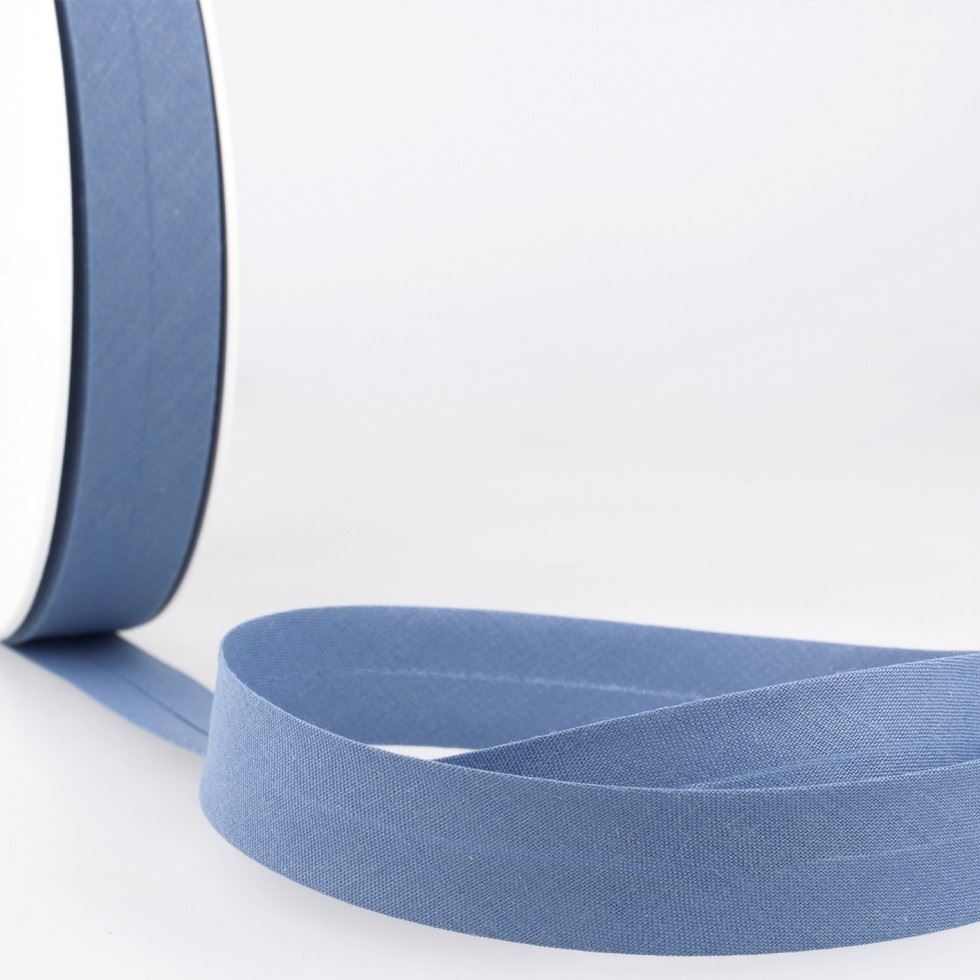 Stephanoise Polycotton Bias Binding Tape Blue Jeans
 