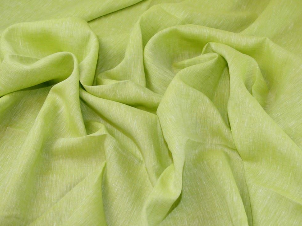 Lemongrass Deadstock Orleans 100% Linen Fabric