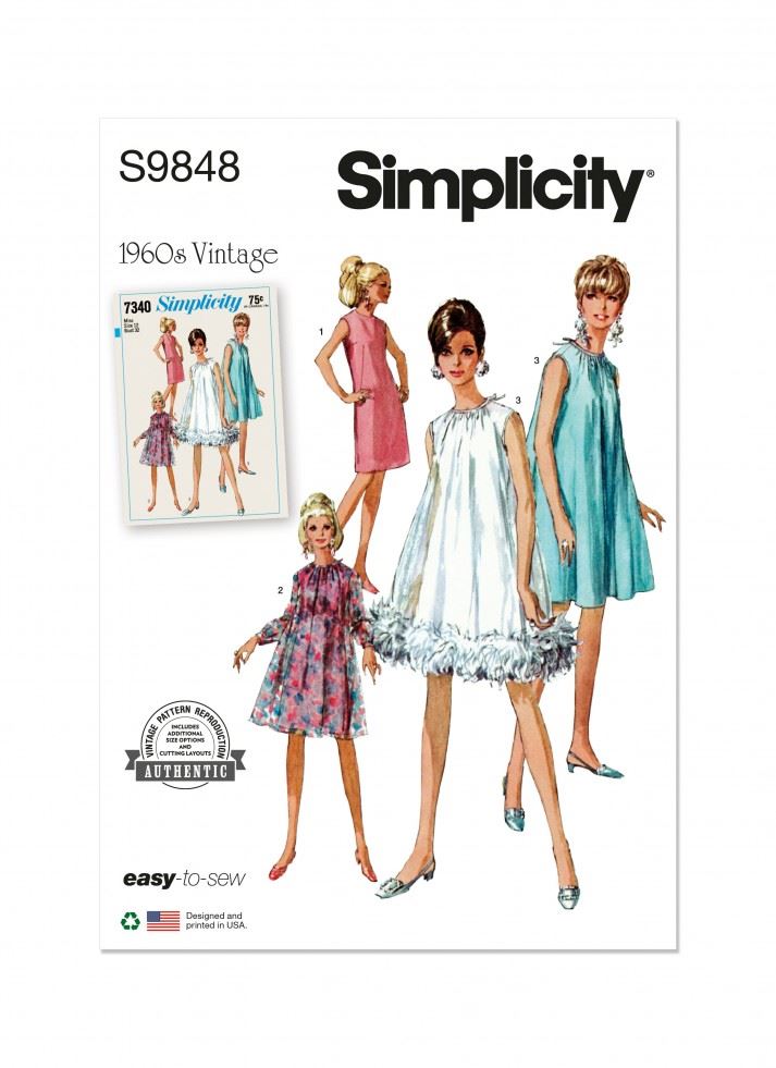 Simplicity Paper Sewing Pattern 9848
 