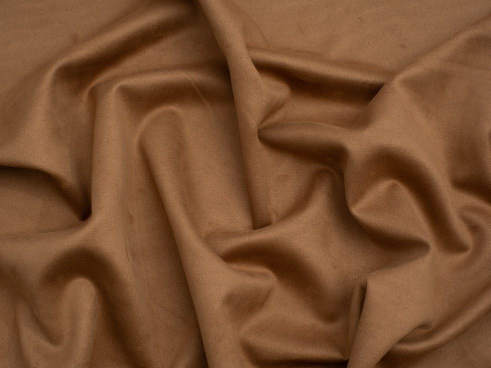 Minerva Core Range Suede Scuba Stretch Knit Fabric Tobacco