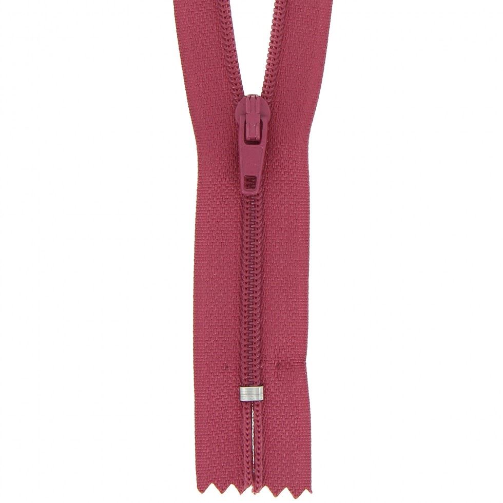 Milward Nylon Dress & Skirt Closed End Zips Dark Pink