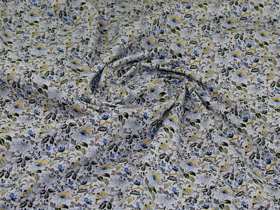 Deadstock 100% Cotton Poplin Fabric Blue
 