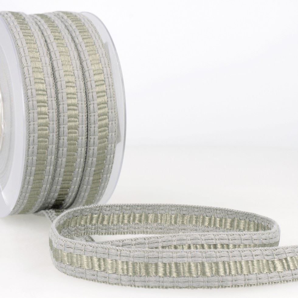 Stephanoise Flat Braid Trim Grey
 