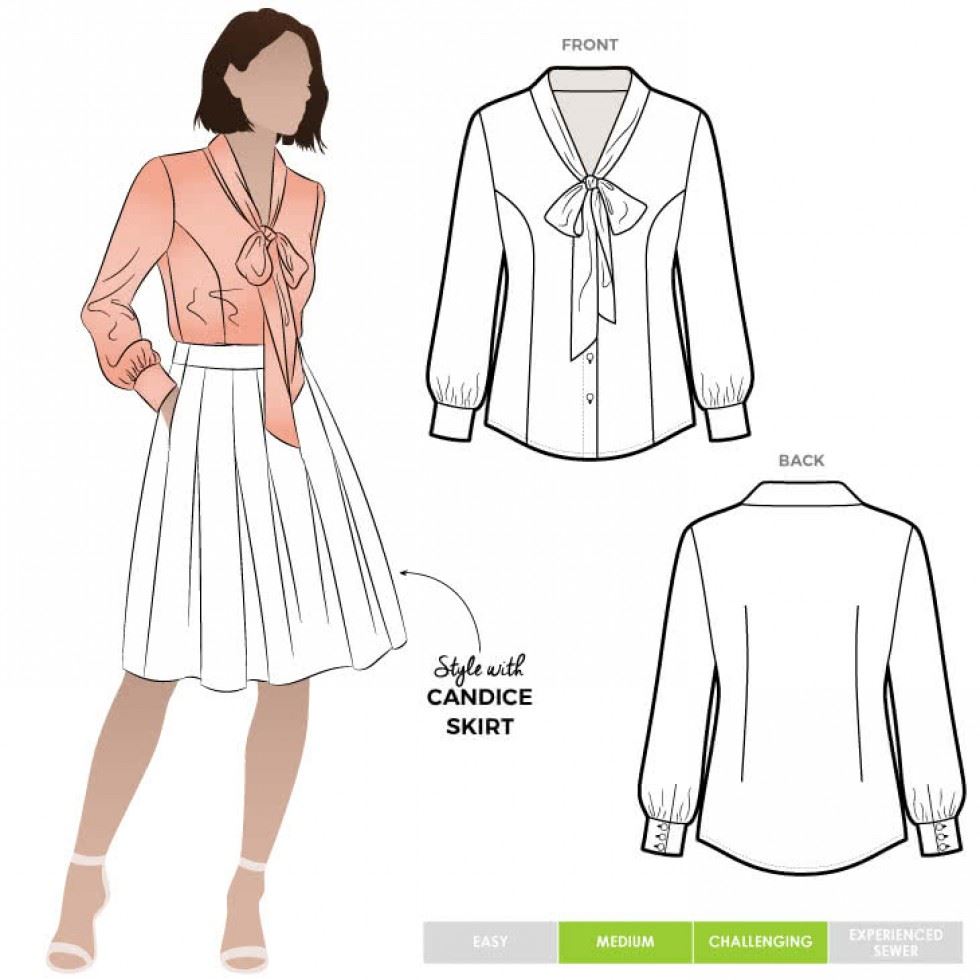 Style Arc Sewing Pattern Tiffany Blouse