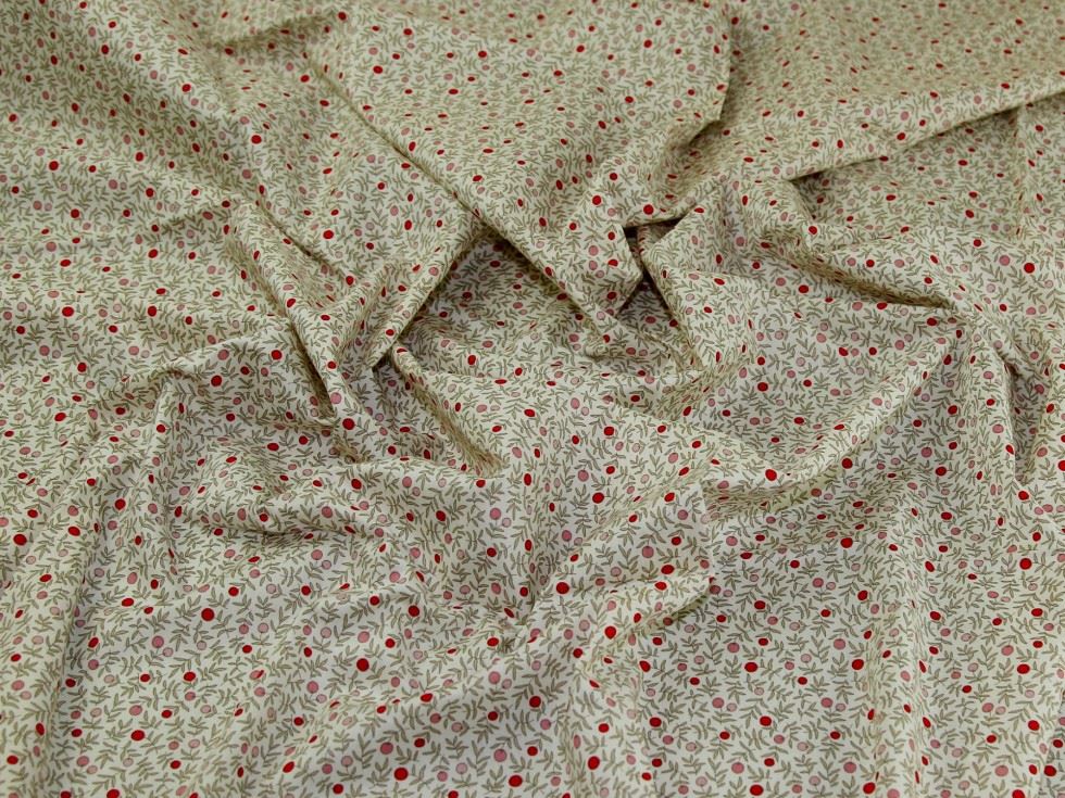 Cream Cotton Lawn Fabric